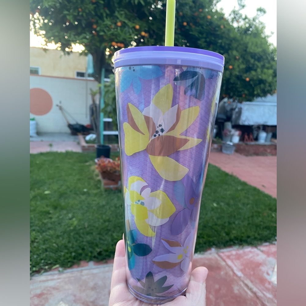 Starbucks Tumbler floral